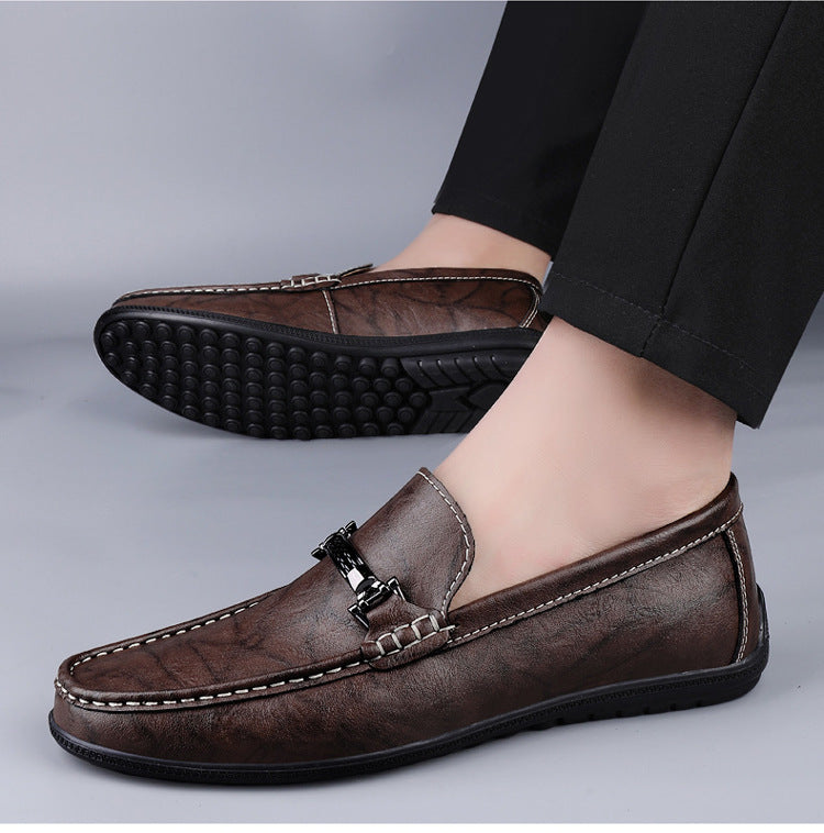 Men's Plus Size Genuine Leather Breathable Shoes Dujana147