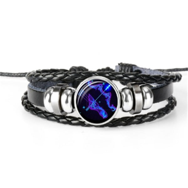 Zodiac Constellation Bracelet Braided Design Bracelet For Men Women Kids Dujana147