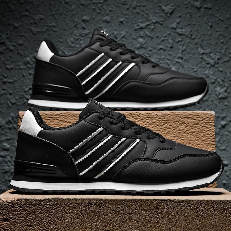 Leather Men's Casual And Lightweight Running Sports Shoes