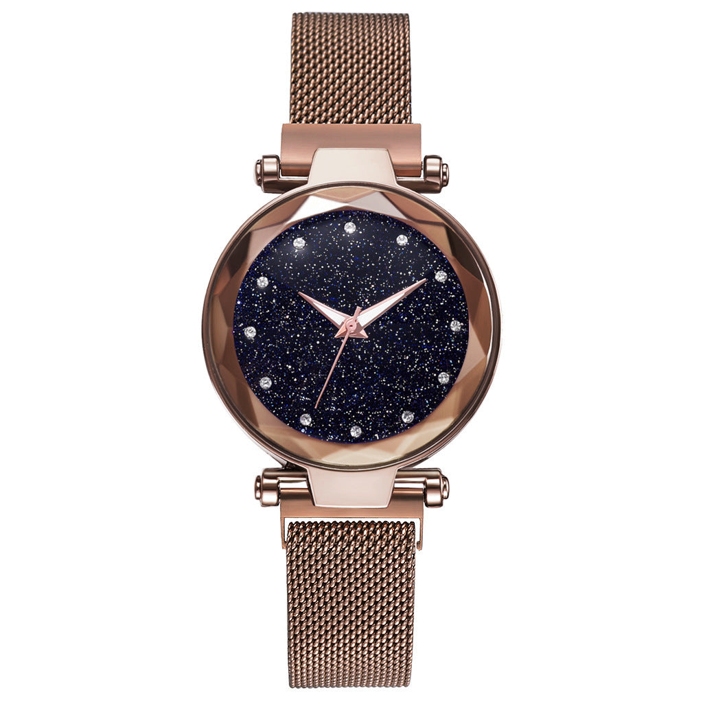 Luxury Women Watches Bracelet Set Fashion Elegant Magnet Buckle Ladies Starry Sky Watch Set Relogio Dujana147