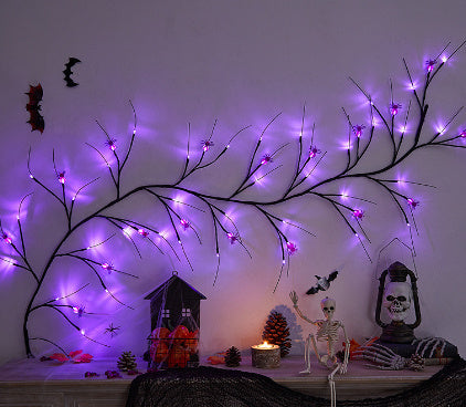 Halloween Decoration Rattan Lamp LED Artificial Tree Lights Dujana147
