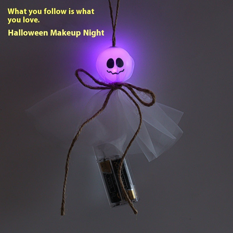 Halloween Ghost Dress Up Venue Layout Colorful Lights Led Lighting Chain Dujana147