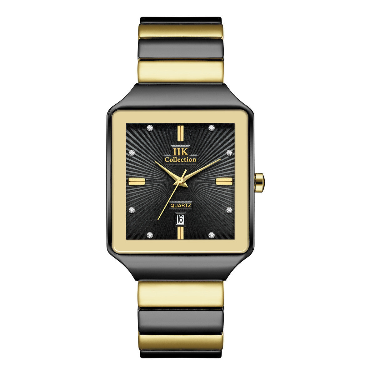 Square Waterproof Couple Watch Calendar Dujana147