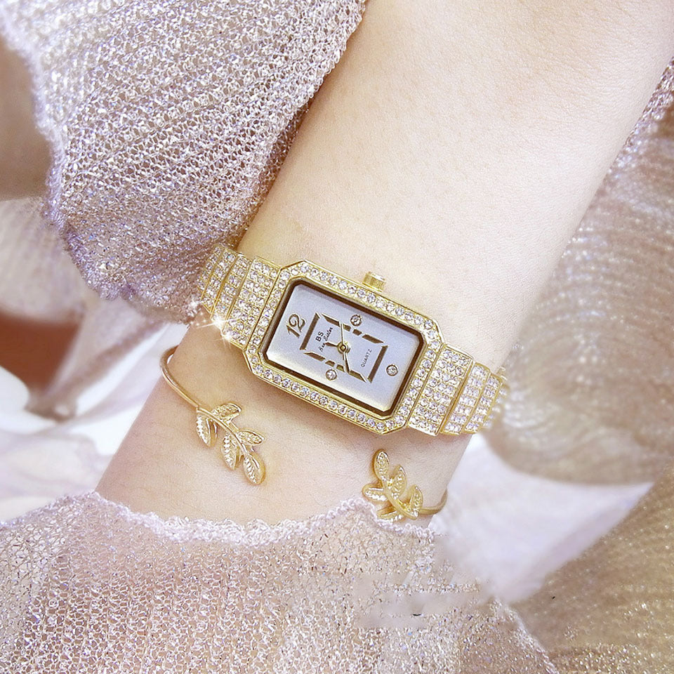 Full diamond ladies watch quartz watch Dujana147