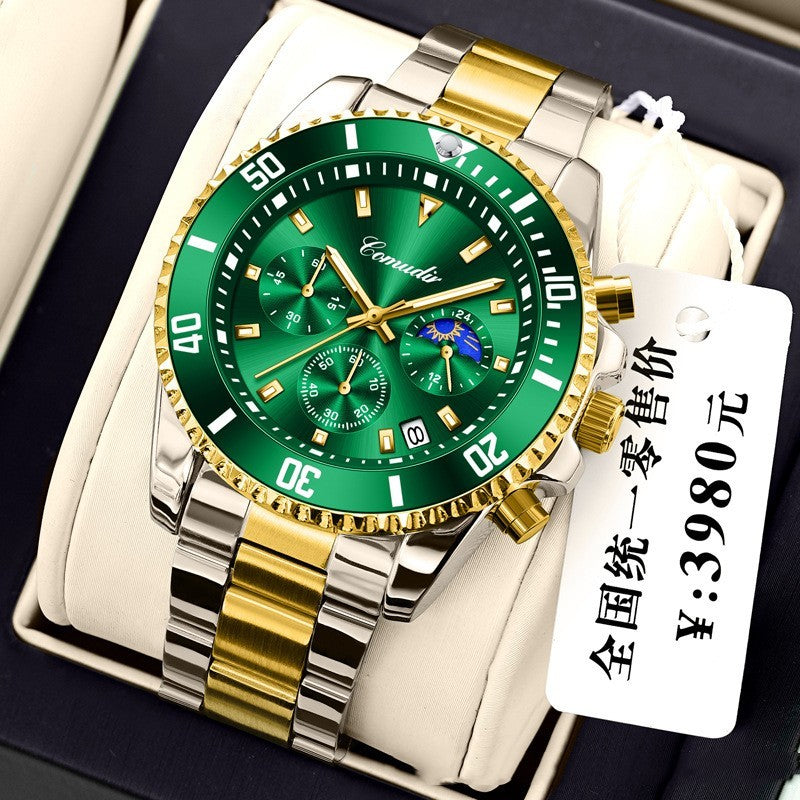 Three-eye Men's Luminous Waterproof Watch Dujana147