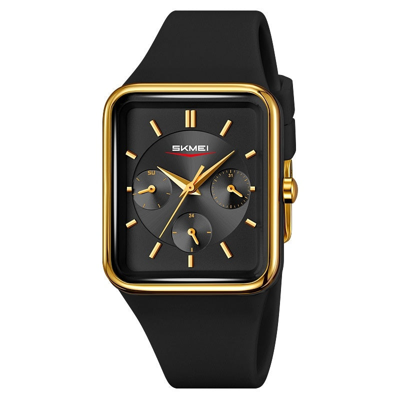 Multi Functional Square Silicone Waterproof Watch For Girls Dujana147