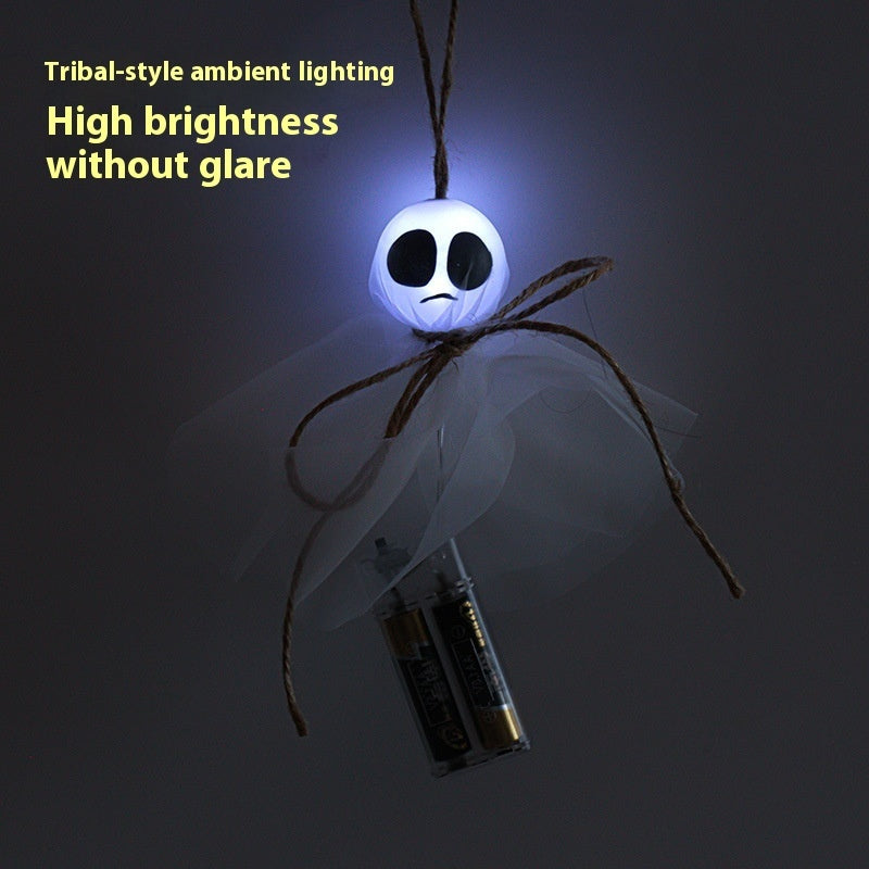 Halloween Ghost Dress Up Venue Layout Colorful Lights Led Lighting Chain Dujana147