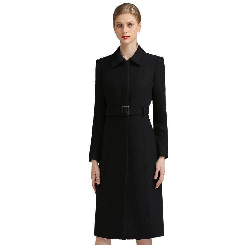 Wool Mid-length Hotel Front Stage Work Wear Clothes Coat