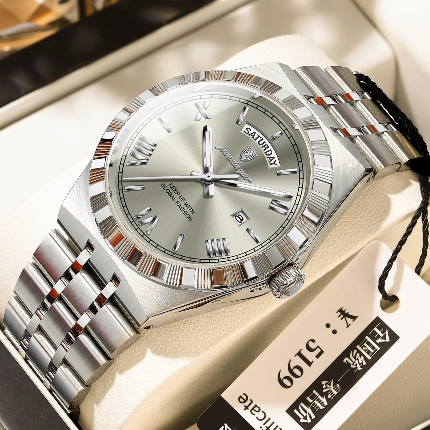 Trendy Men's Night Light Waterproof Watch Dujana147