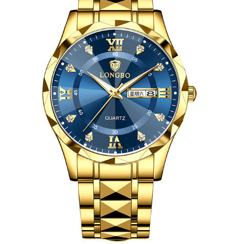 Waterproof Luminous Dual Calendar Watch Dujana147