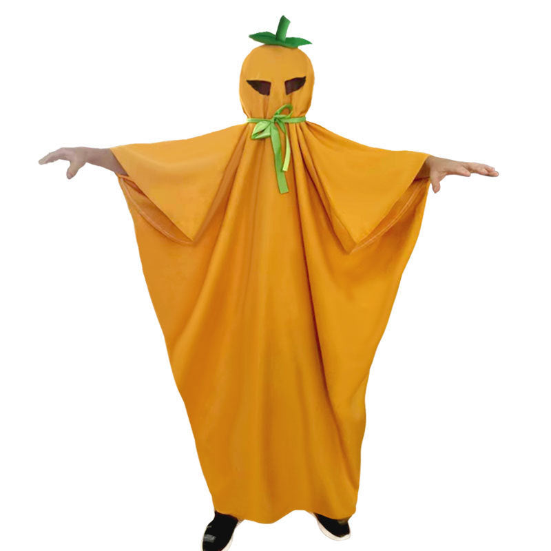 Children's Halloween Costume Pumpkin Cloak Dujana147