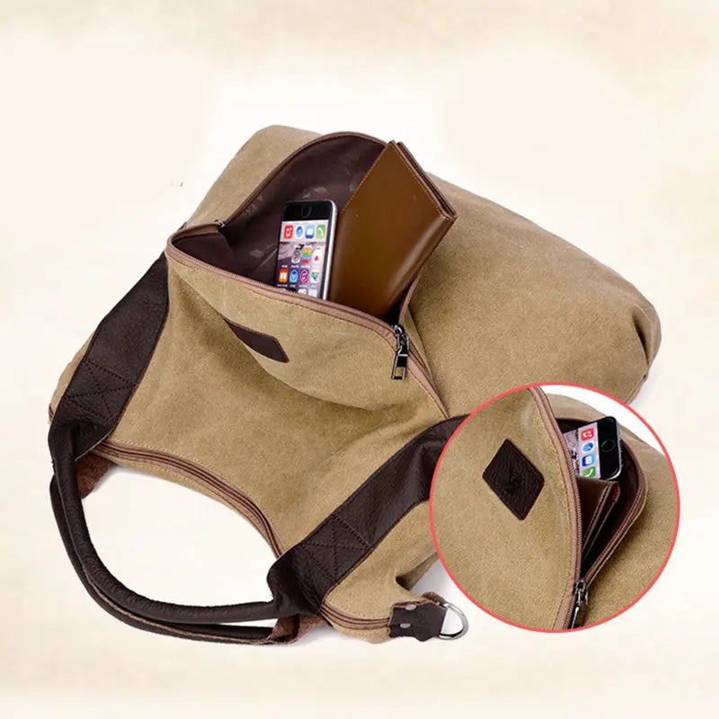 Handbags Women Minimalist Retro Shoulder Crossbody Vintage Canvas Bag Dujana147