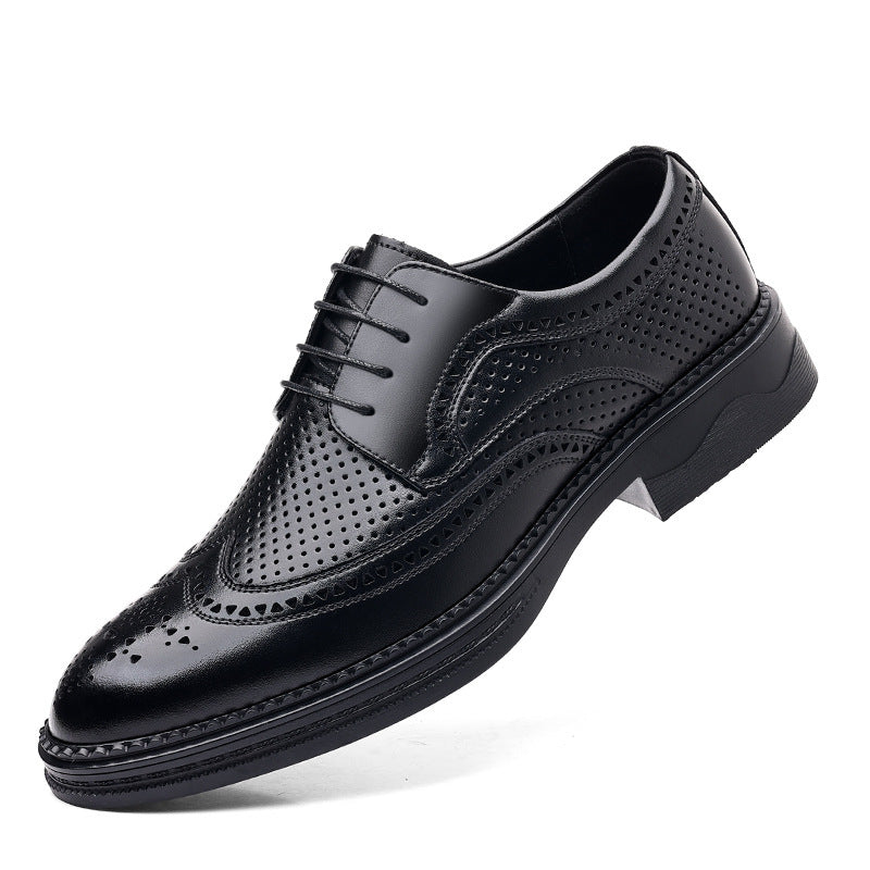 Hollow Leather Shoes Men's Business Formal Wear Casual Dujana147