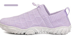 Men's Slip-on Breathable Flyknit Soft Bottom Indoor Fitness Shoes