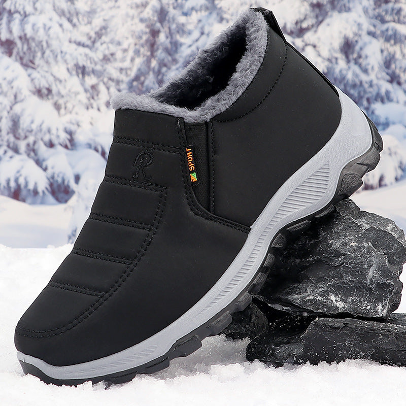 Cotton-padded Shoes Men's Fleece-lined Thick Leisure Warm Snow Boots
