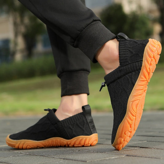 Men's Slip-on Breathable Flyknit Soft Bottom Indoor Fitness Shoes