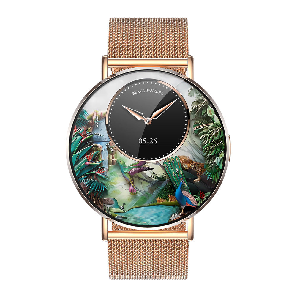 Aluminum Alloy Body Bluetooth Calling Ultra-thin Women's Watch Dujana147