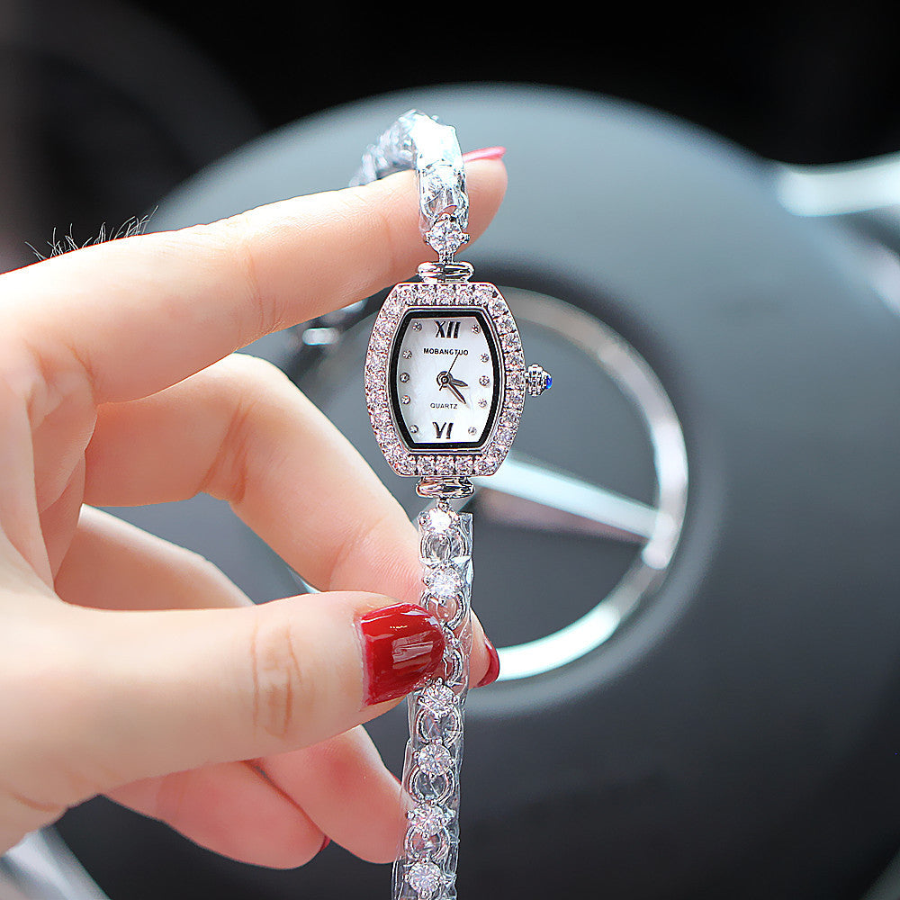 Women's Watch Pointer Diamond-embedded Color Shell Surface Dujana147