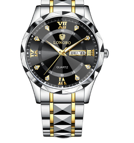 Waterproof Luminous Dual Calendar Watch Dujana147