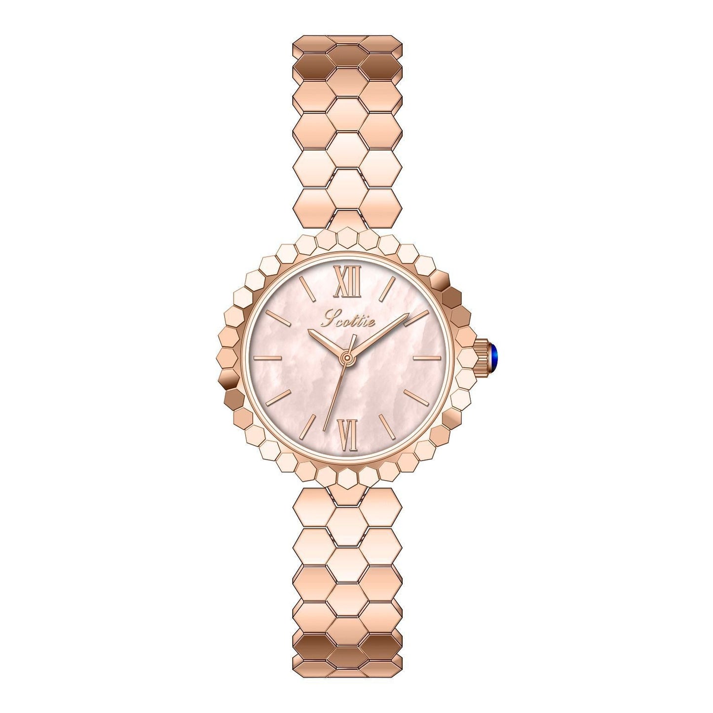 Fashion Quartz Rose Gold Small Watch Dujana147
