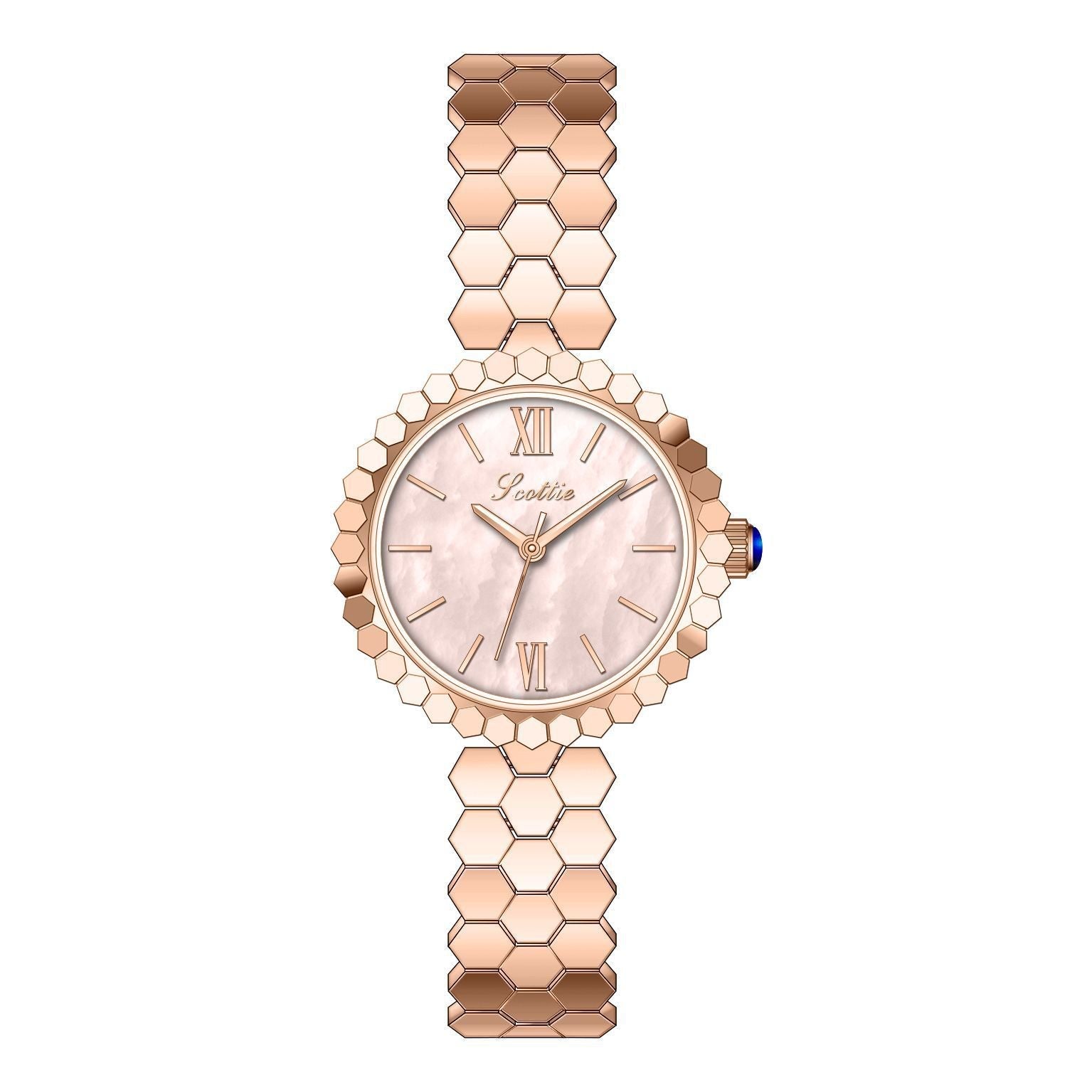 Fashion Quartz Rose Gold Small Watch Dujana147