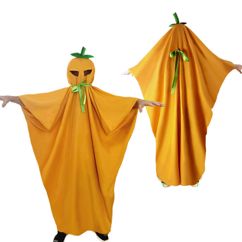 Children's Halloween Costume Pumpkin Cloak Dujana147