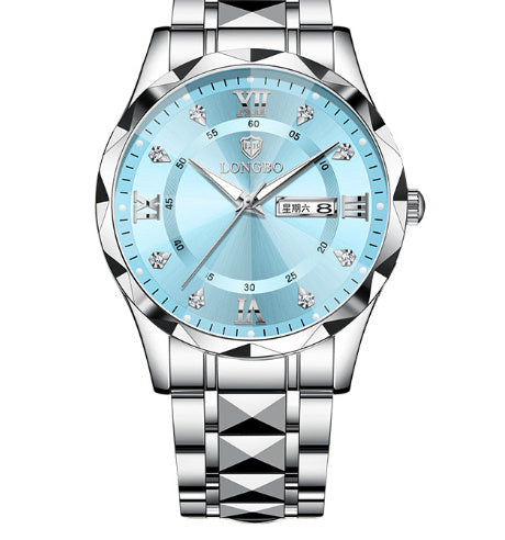 Waterproof Luminous Dual Calendar Watch Dujana147