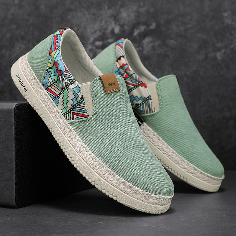 Men's Casual Versatile Ethnic Style Canvas Shoes