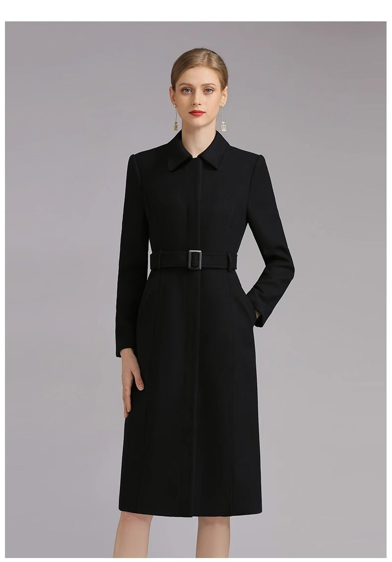 Wool Mid-length Hotel Front Stage Work Wear Clothes Coat
