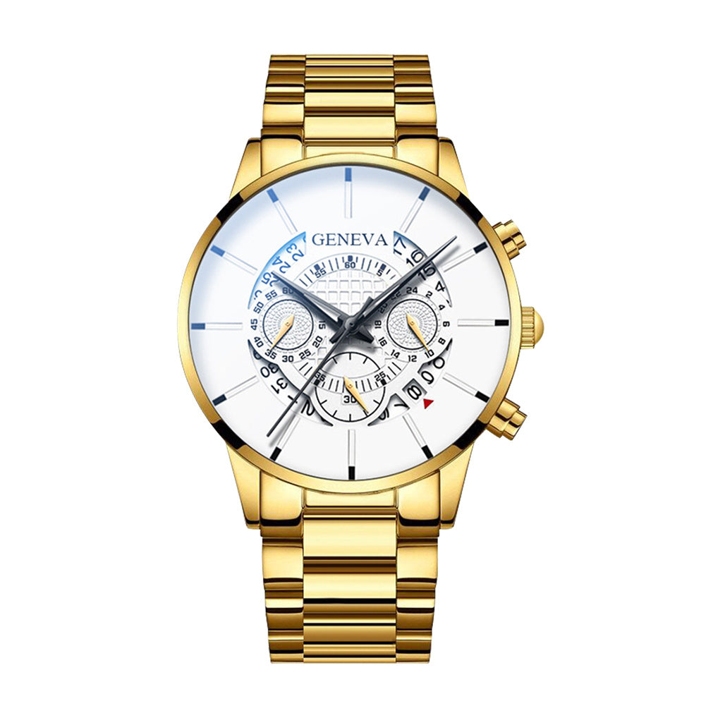 Stainless steel calendar casual quartz watch Dujana147