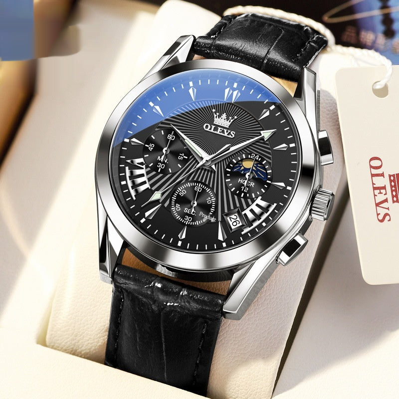 Multifunction Quartz Watch Timing With Calendar For Men Dujana147