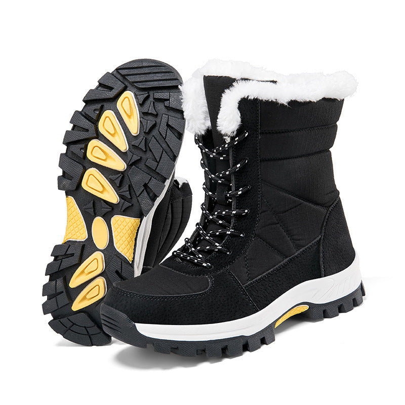 Cotton-padded Shoes Waterproof Non-slip Outdoor Mid-calf Cold-proof Snow Boots