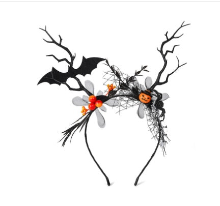 Halloween Bat Pumpkin Headband Dujana147