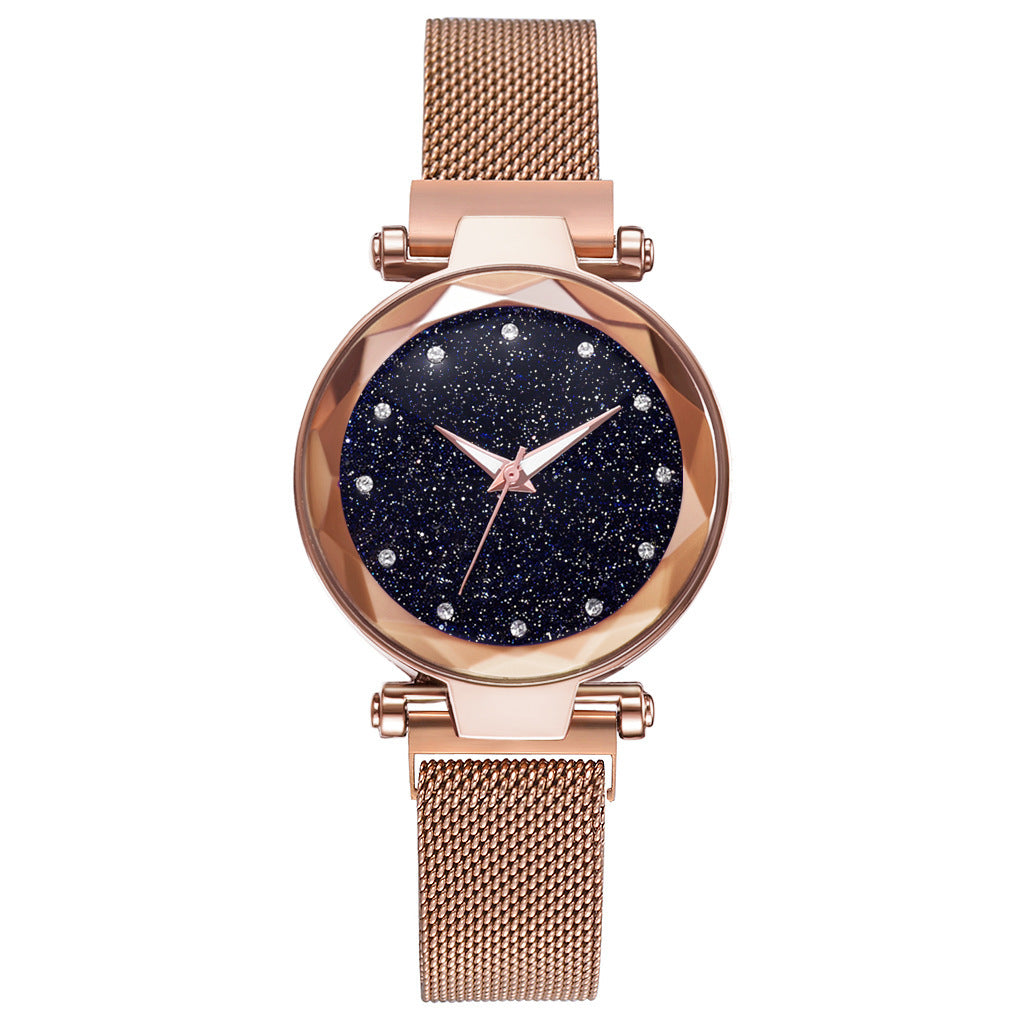 Luxury Women Watches Bracelet Set Fashion Elegant Magnet Buckle Ladies Starry Sky Watch Set Relogio Dujana147