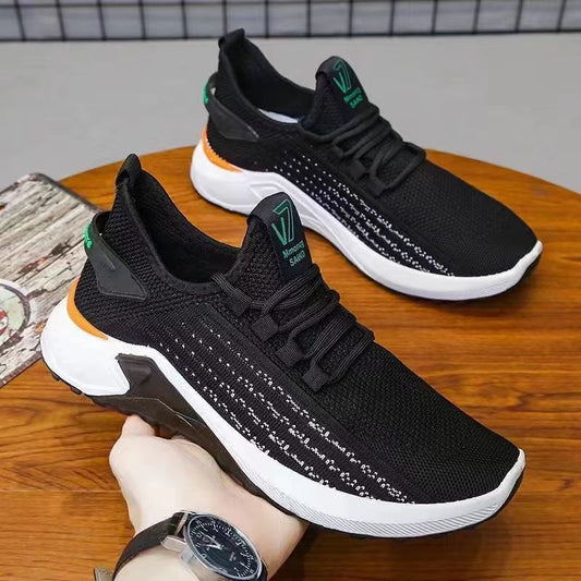 Men's Breathable Mesh Woven Casual Shoes