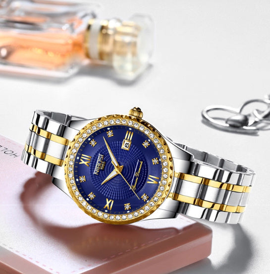 Women's Ultra-thin Automatic Mechanical Luminous Waterproof Quartz Watch Dujana147