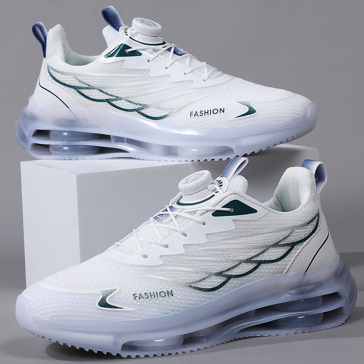 Rotating Button Youth Sports Running Casual Shoes