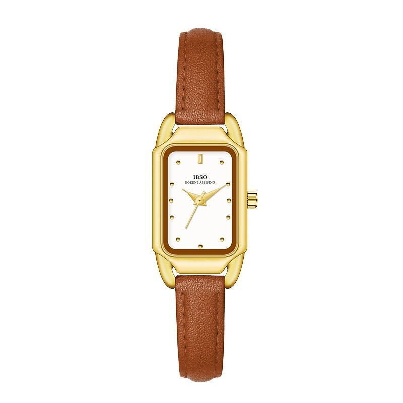 Women's Retro Square Simple Belt Watch Dujana147