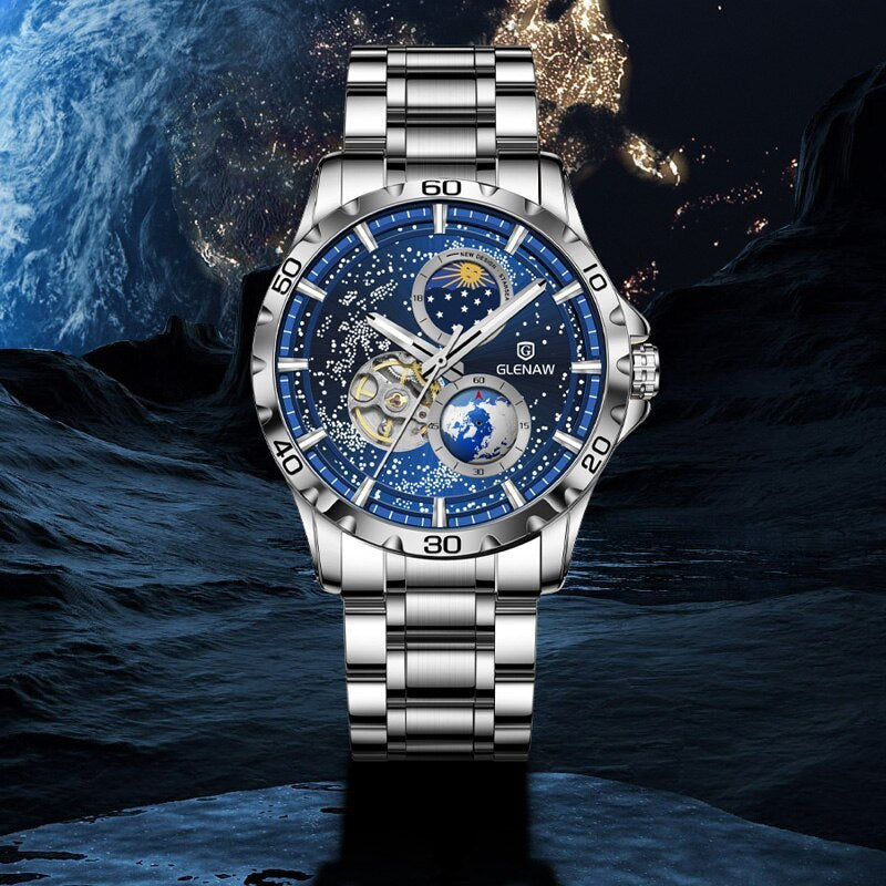 Men's Simple Stainless Steel Quartz Watch Dujana147