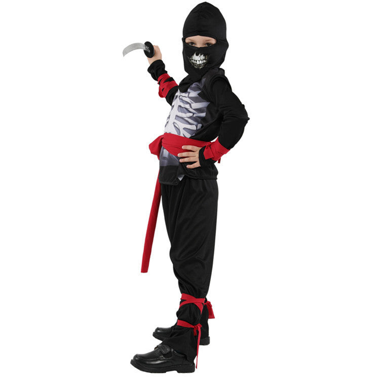 Halloween Children's Little Boy Costume Carnival Costumes Magic Play B- 0192 Skull Dujana147