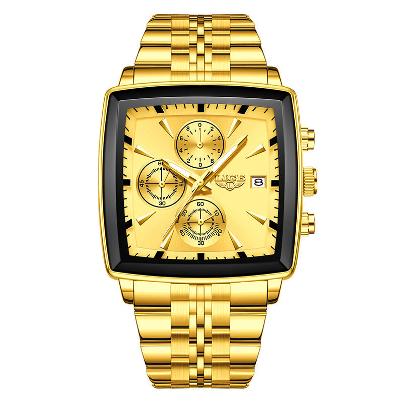 Business Personality Large Dial Square Watch Men Dujana147