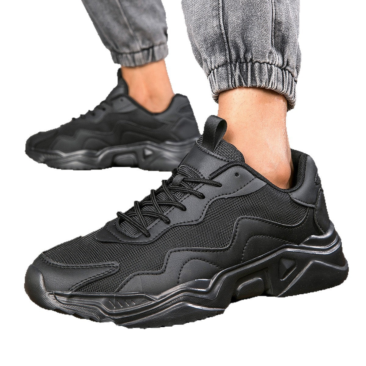 Thick-soled Shock Absorbing Lightweight Casual Sneaker