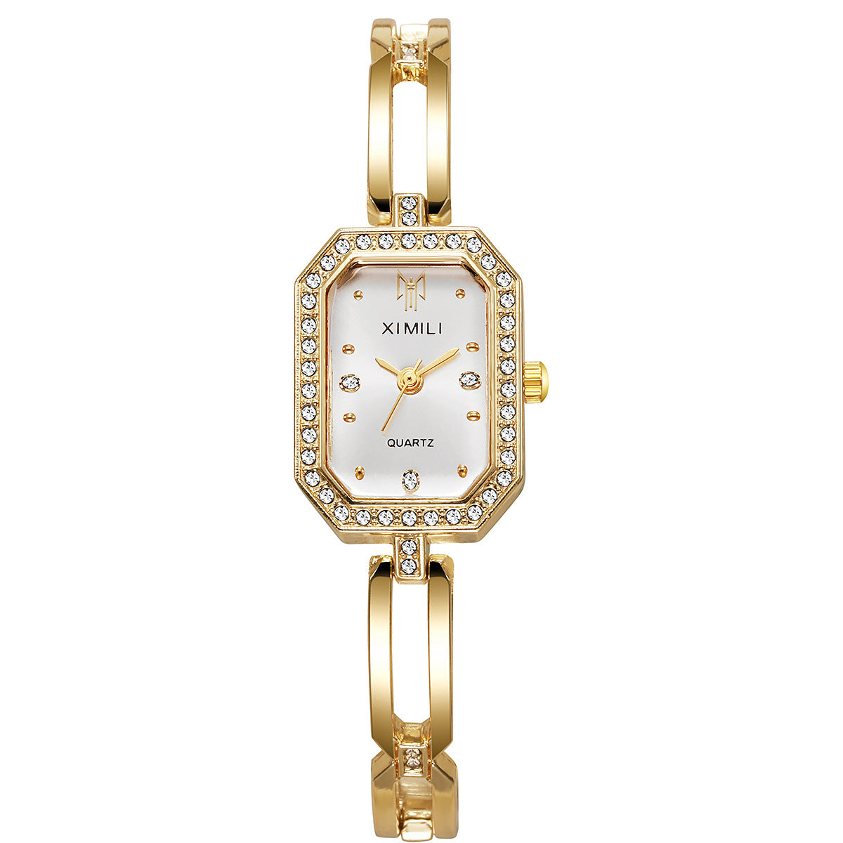 Women's Diamond Square Bracelet Watch Dujana147