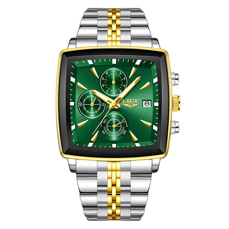 Business Personality Large Dial Square Watch Men Dujana147