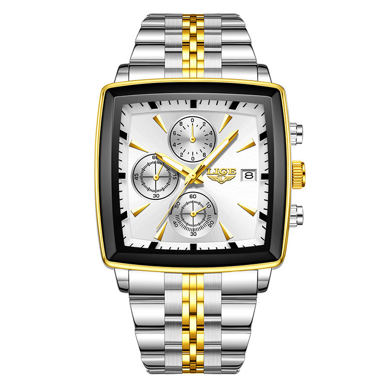Business Personality Large Dial Square Watch Men Dujana147