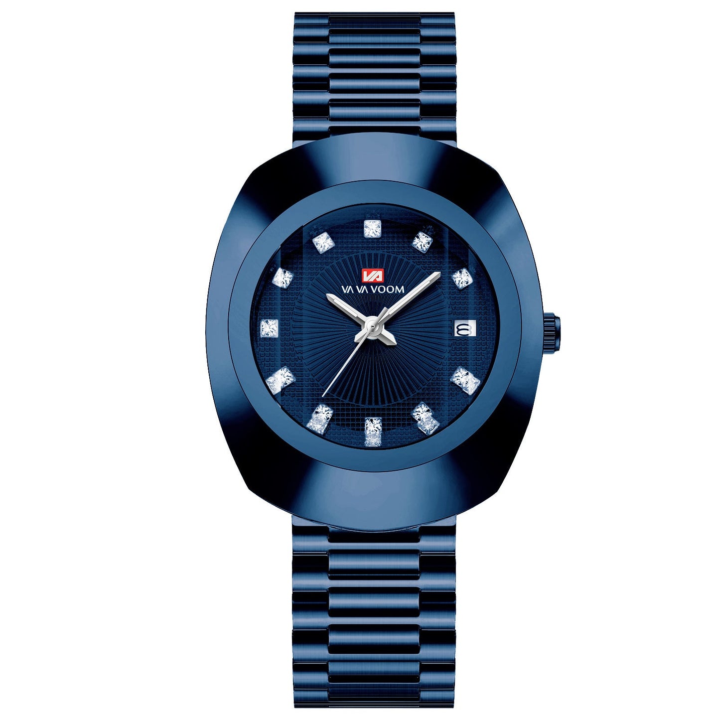 Couple Quartz Watch Yellow Gold Diamond Waterproof Steel Belt Watch Dujana147