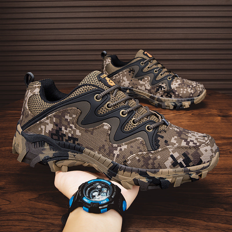 Outdoor Leisure Plus Size Breathable Hiking Shoes Men