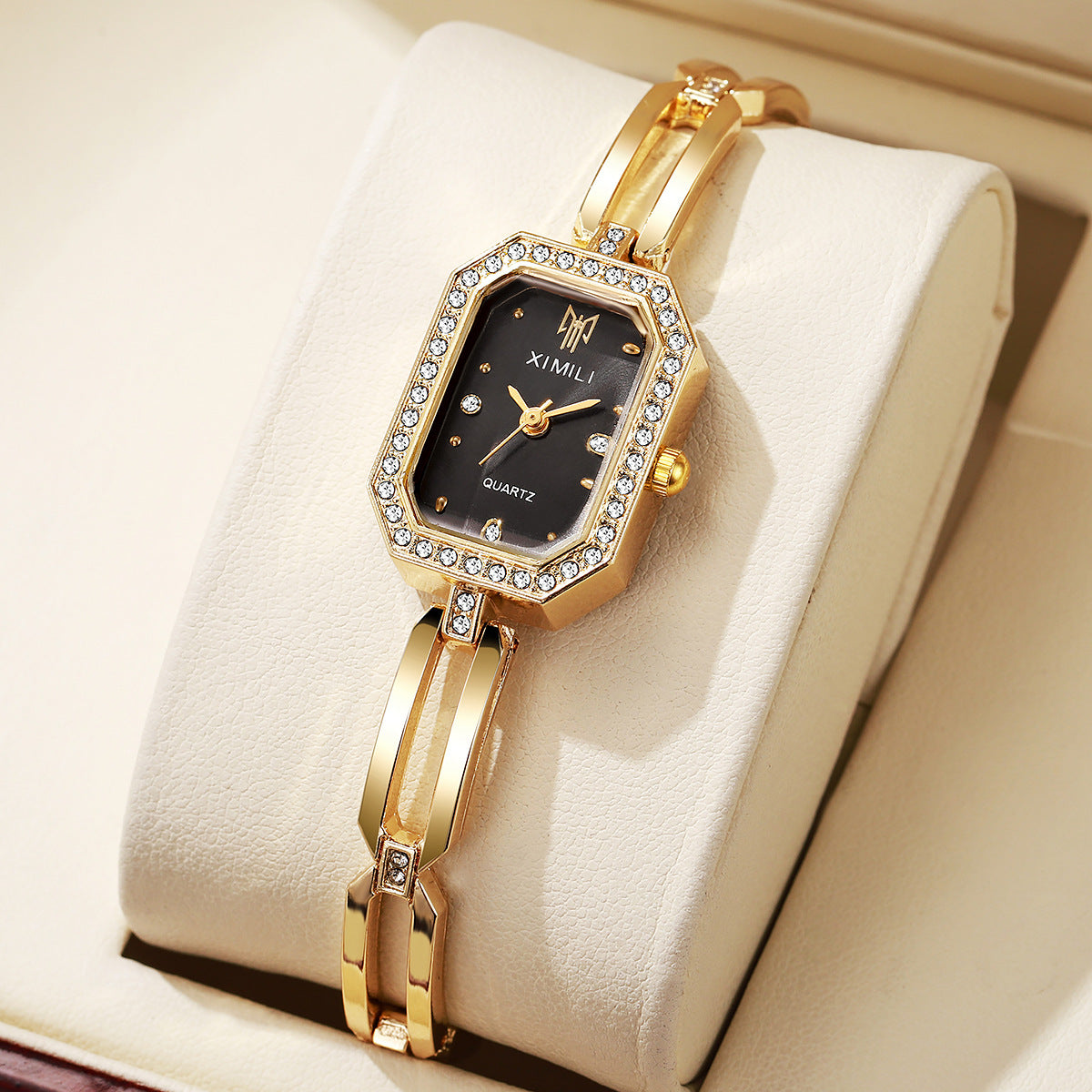 Women's Diamond Square Bracelet Watch Dujana147