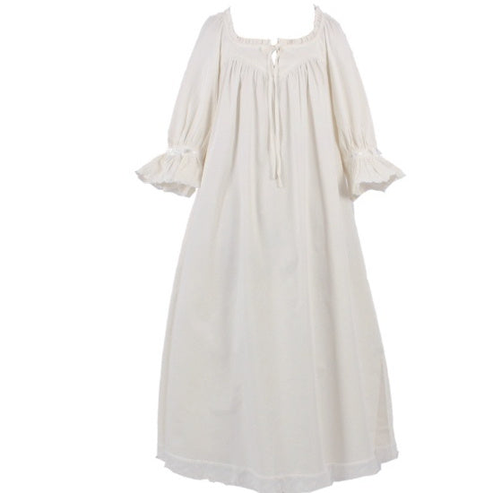 Retro  Nightdress Princess Style Lace Home Clothes Cute Women