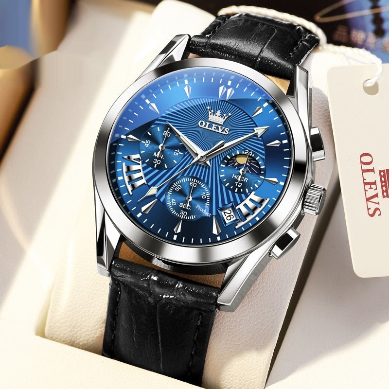 Multifunction Quartz Watch Timing With Calendar For Men Dujana147
